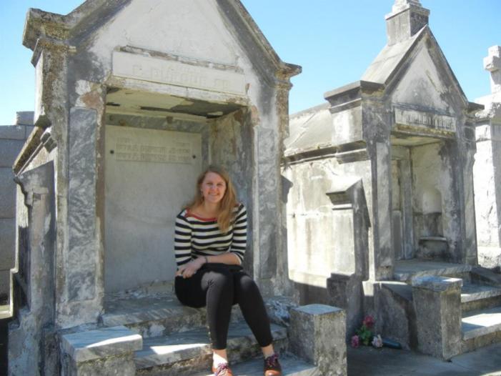 Me, the author, at a graveyard in New Orleans